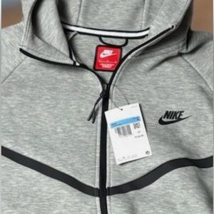 Nike tech fleece full zip hv0949-063Gray Full-Zip Hoodie